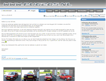 Tablet Screenshot of forum.pug205.nl